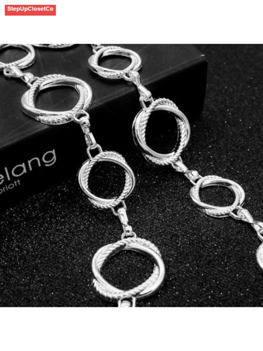 Metal Chain Belt Women Waist Chain Alloy Link Belt Dress Jeans Lobster Claw